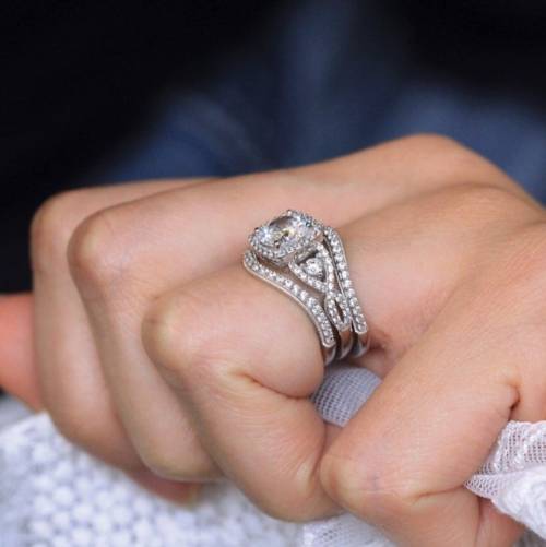 3 Tier Wedding Diamond Ring